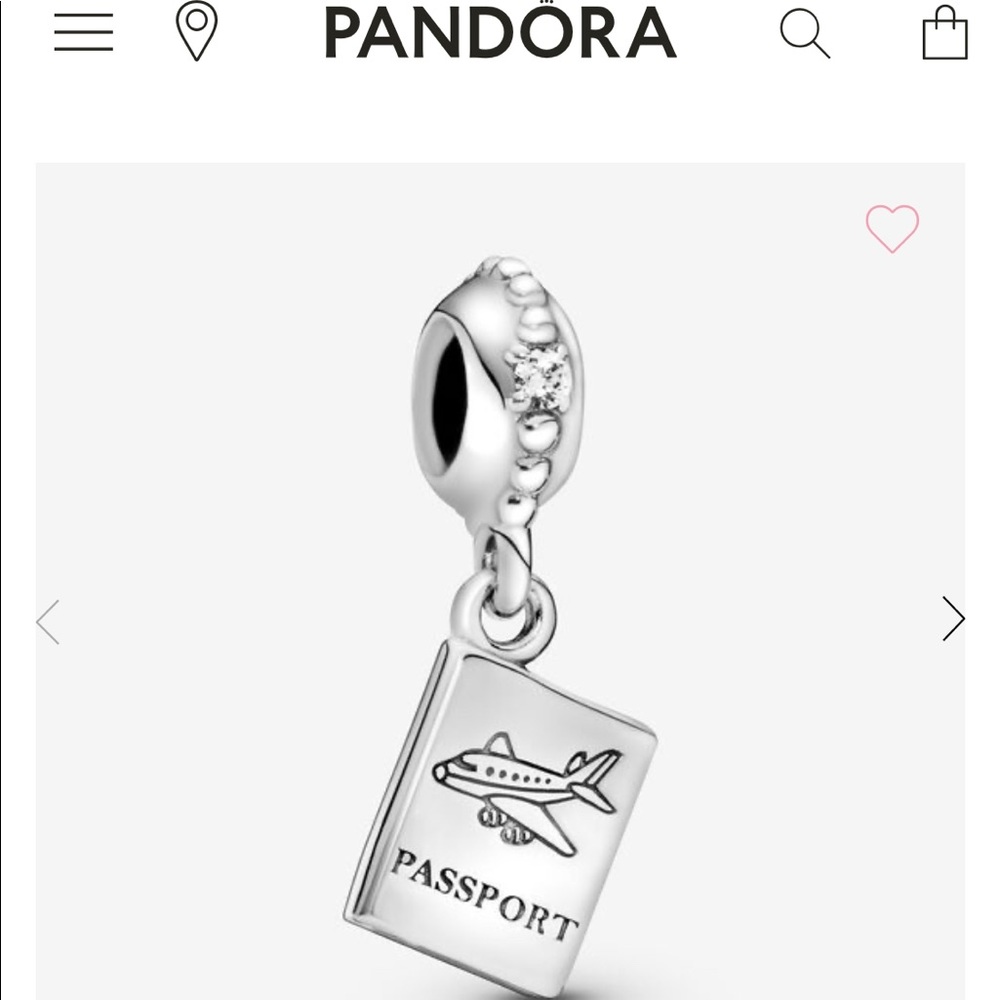 Pandora Passport Charm